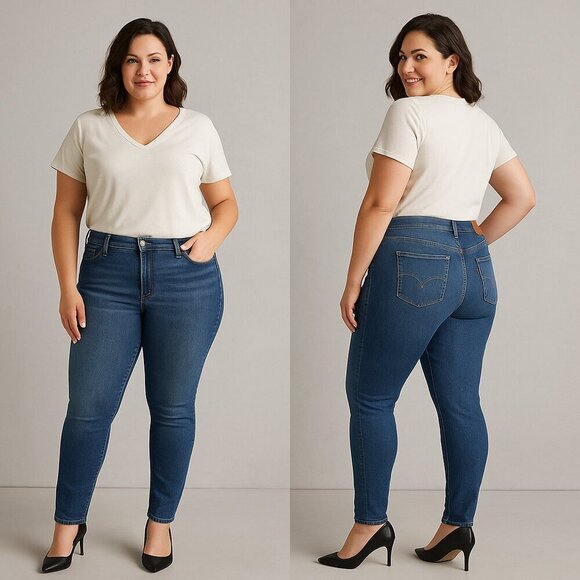 👖🔥 LEVI’S 311 Shaping Skinny Women’s High Rise Jeans Size 33 ⭐ - Picture 1 of 15